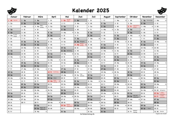 Kalender 2025